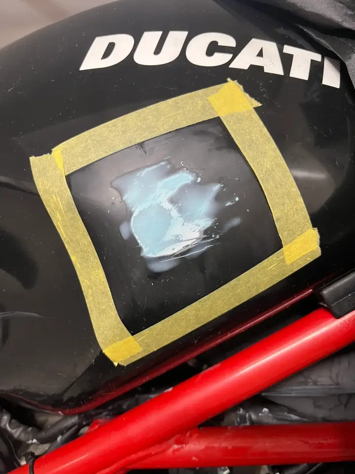 パテを研いだ状態